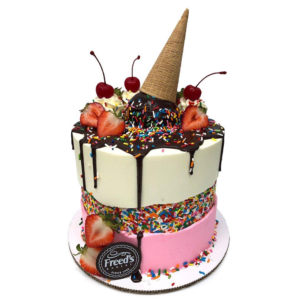 Sprinkle Fault-Line Cake